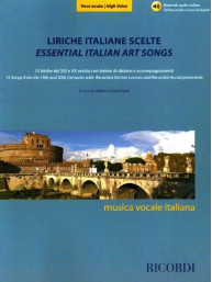 Liriche italiane scelte del XIX e XX secolo - Voce acuta (noty na klavír, zpěv)(+audio)