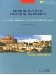 Liriche italiane scelte del XIX e XX secolo - Voce grave (noty na klavír, zpěv)(+audio)