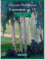 Ermanno Wolf-Ferrari: Canzoniere op. 17 - Liriche per soprano (noty na klavír, zpěv)