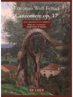 Ermanno Wolf-Ferrari: Canzoniere op. 17 - Liriche per baritono e basso (noty na klavír, zpěv)