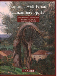 Ermanno Wolf-Ferrari: Canzoniere op. 17 - Liriche per baritono e basso (noty na klavír, zpěv)