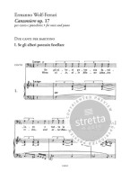 Ermanno Wolf-Ferrari: Canzoniere op. 17 - Liriche per baritono e basso (noty na klavír, zpěv)