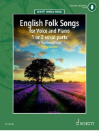 English Folk Songs (noty na klavír, zpěv)(+audio)