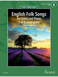 English Folk Songs (noty na klavír, zpěv)(+audio)