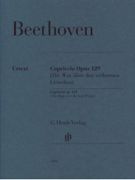 Ludwig van Beethoven: Capriccio op. 129 - The Rage over the Lost Penny (noty na klavír)