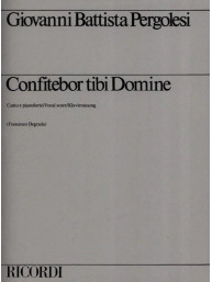 Giovanni Battista Pergolesi: Confitebor Tibi Domine (noty na klavír, zpěv)