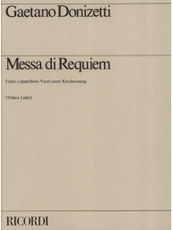 Gaetano Donizetti: Messa Di Requiem (noty na klavír, zpěv)