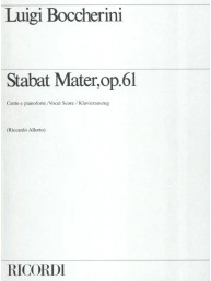 Luigi Boccherini: Stabat Mater Op. 61 (noty na klavír, zpěv)