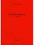 Salvatore Sciarrino: Due Nuove Melodie (noty na klavír, zpěv)