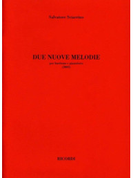 Salvatore Sciarrino: Due Nuove Melodie (noty na klavír, zpěv)