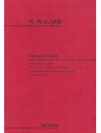 Richard Wagner: Cinque Canti (noty na klavír, zpěv)