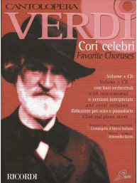 Giuseppe Verdi: Cantolopera - Cori Celebri (noty na klavír, zpěv)(+audio)