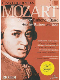 W.A. Mozart: Cantolopera - Arie Per Baritono-Basso (noty na klavír, zpěv)(+audio)