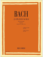Johann Sebastian Bach: 23 Pezzi Facili - Ed.1995 (noty na klavír)(+audio)