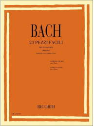 Johann Sebastian Bach: 23 Pezzi Facili - Ed.1995 (noty na klavír)(+audio)