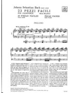 Johann Sebastian Bach: 23 Pezzi Facili - Ed.1995 (noty na klavír)(+audio)