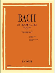 Johann Sebastian Bach: 23 Pezzi Facili Ed.1960 (noty na klavír)(+audio)