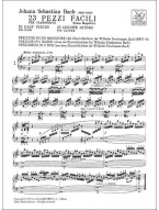 Johann Sebastian Bach: 23 Pezzi Facili Ed.1960 (noty na klavír)(+audio)