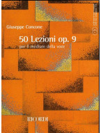 Giuseppe Concone: 50 Lezioni Op. 9 (noty na klavír, zpěv)(+audio)