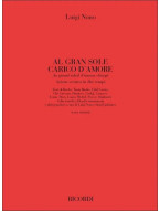 Luigi Nono: Al Gran Sole Carico D'Amore  (noty, partitura)