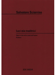 Salvatore Sciarrino: Luci Mie Traditrici (noty, partitura)