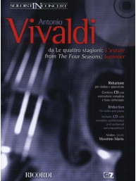Antonio Vivaldi: Soloist In Concert - Summer (noty na housle, klavír)(+audio)