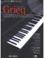 Edvard Grieg: Soloist In Concert: Concerto in A minor, Op. 16 (noty na čtyřruční klavír)(+audio)