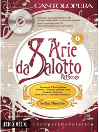 Cantolopera: Arie Da Salotto Vol. 1 - per Voce Media (noty na klavír, zpěv)(+audio)