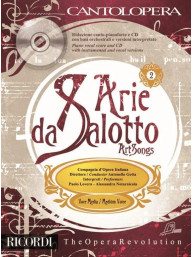 Cantolopera: Arie Da Salotto Vol. 2 - per Voce Media (noty na klavír, zpěv)(+audio)