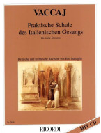 Nicola Vaccai: Praktische Schule des italienischen Gesangs für tiefe Stimme (noty na klavír, zpěv)(+audio)
