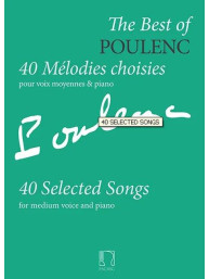 Best of Francis Poulenc - Medium Voice (noty na klavír, zpěv)