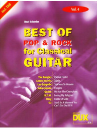 Best of Pop & Rock for Classical Guitar Vol. 4 (noty, tabulatury na klasickou kytaru)
