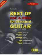 Best of Pop & Rock for Classical Guitar Vol. 10 (noty, tabulatury na klasickou kytaru)