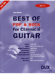 Best of Pop & Rock for Classical Guitar Vol. 11 (noty, tabulatury na klasickou kytaru)