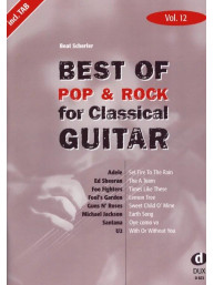 Best of Pop & Rock for Classical Guitar Vol. 12 (noty, tabulatury na klasickou kytaru)