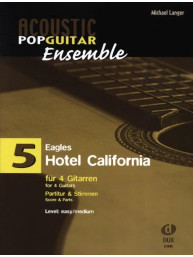 The Eagles: Hotel California (noty pro kytarový soubor, party, partitura)