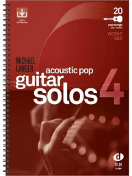 Acoustic Pop Guitar Solos 4 (noty, tabulatury na klasickou kytaru)(+audio)