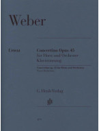Carl Maria von Weber: Concertino Op. 45 (noty na lesní roh, klavír)