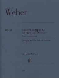 Carl Maria von Weber: Concertino Op. 45 (noty na lesní roh, klavír)