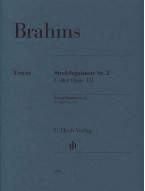 Johannes Brahms: String Quintet no. 2 G major op. 111 (noty pro smyčcový kvintet, party)
