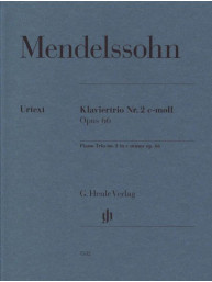 Felix Mendelssohn: Piano Trio No. 2 in C minor op. 66 (noty na housle, violoncello, klavír)