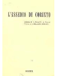 Gioachino Rossini: L'Assedio Di Corinto (operní libreto)