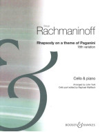 Sergej Rachmaninov: Rhapsody on a Theme of Paganini - 18th Variation (noty na violoncello, klavír)