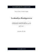 Leokadiya Kashperova: Cello Sonata No. 1 in G op. 1, no. 1 (noty na violoncello, klavír)