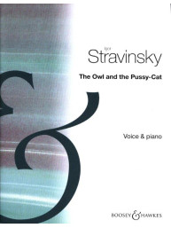 Igor Stravinskij: Owl And The Pussy Cat (noty na klavír, zpěv)