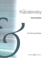 Dmitrij Kabalevskij: Improvisation op. 21 (noty na housle, klavír)
