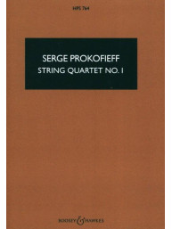 Sergej Prokofjev: String Quartet No. 1 op. 50 (noty pro smyčcový kvartet, kapesní partitura)