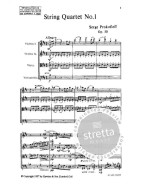 Sergej Prokofjev: String Quartet No. 1 op. 50 (noty pro smyčcový kvartet, kapesní partitura)