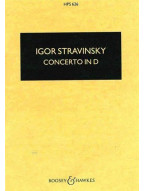 Igor Stravinskij: Concerto in D (noty pro smyčcový orchestr, kapesní partitura)