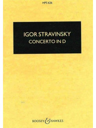 Igor Stravinskij: Concerto in D (noty pro smyčcový orchestr, kapesní partitura)